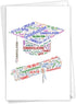 The Best Card Company Graduation Greeting Card with Envelope, Congratulations Graduate Notecard for School, College