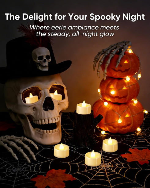 12 Pack BEICHI Flameless Candles, Tea Lights Battery Operated, No Flickering Votive Candles LED Tea Lights
