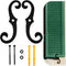 MorningRo 2 Pack Black S Style Shutter Dogs 6.5 Inches Shutter Dog Holders