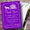 The Card Zoo Purple Horse Carriage Princess Party Thank You Cards