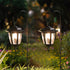 2 Pack 2 38 Inch Dynaming Solar Hanging Lights Outdoor, Solar Powered Garden Decorative Lanterns with x Shepherd Hooks