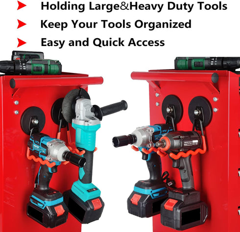 MUTUACTOR 2 Packs Large Heavy Duty Magnetic Hooks, Strong Storage Hooks for Hanging Tools and Utensils