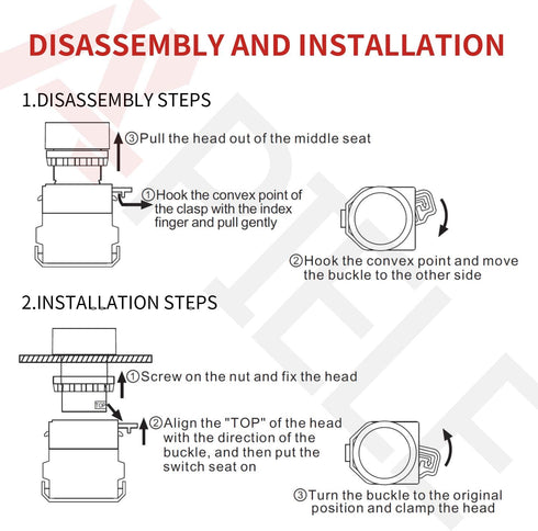 APIELE 22mm Key Switch, 440V 10A, 2NO Maintained (3 Position, Latching)