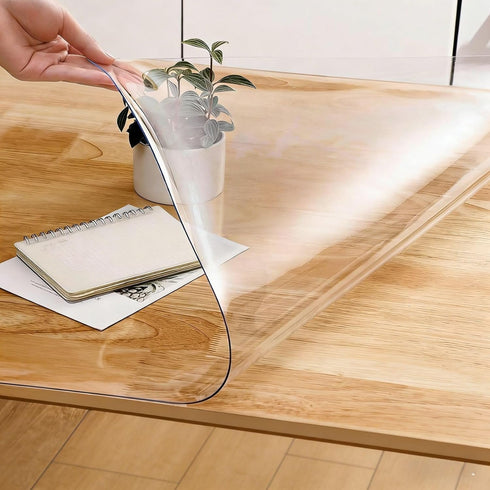 Generic Stand0.08in Office(20" 20") Clear Table Mat for Bedroom Dresser, Clear Desk Mat, Table Cover Protector for TV