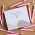 Markt Mini Pink Pencils with Erasers, Baby Shower Games Prizes, Presharpened Bulk Pencils