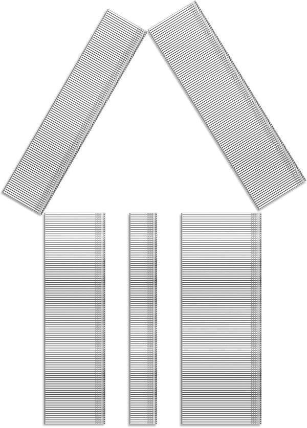 Toicann 18 Gauge Galvanized Brad Nails (2", 1-1/2", 1-1/4", 1", 5/8") 18 GA Universal Nail Gun Nails (1000)