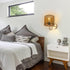 Osasy Small RattanShade Bamboo Lamp Shade,Unique Barrel/Cylinder Shape Hollow-Carved Boho Lampshades for Bedside Table