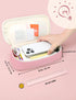 SUNEE Cute Pencil Case, Aesthetic Pen Pouch, Large Pencil Bag with Zipper, Kawaii Storage for School Supplies