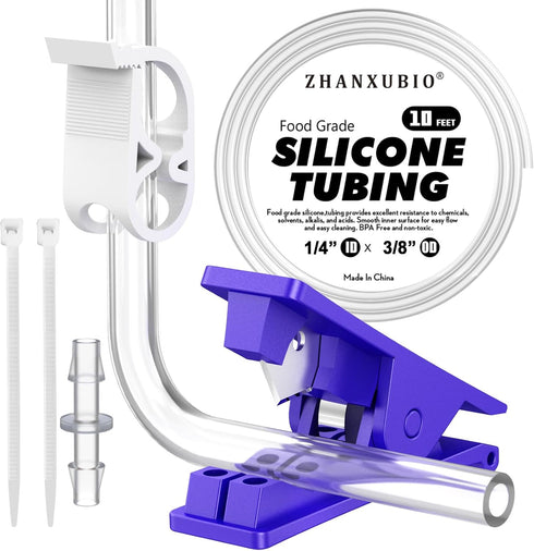 ZHANXUBIO Silicon Tubing,Food Grade Silicon Tubing,aquarium tubing,drip irrigation tubing,High Temp Pure Silicone Hose