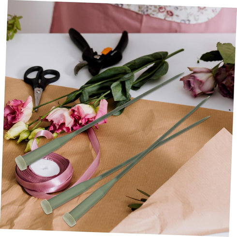 50pcs Toddmomy Flower Nutrition Tubes for Fresh Flowers Water Storage Tubes for Florist Arrangements Lightweight Design