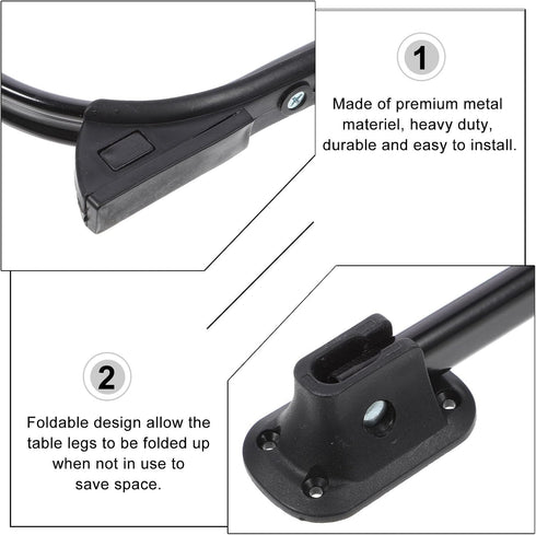 2pcs Counter Toddmomy Foldable Metal Hairpin Legs Heavy Duty Furniture Table Legs for Tv Stand Sofa Cabinet Bedside