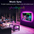 16.4ft 45-75 Inch LED Lights for TV, LED Lights for TVs, RGB TV Backlight Behind, Music Sync Bluetooth APP/RF Remote