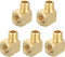 uxcell Brass Pipe Fitting 90 Degree Barstock Street Elbow, 1/4" NPT Pipe Connector for Gas, Air, Oil, 2pcs