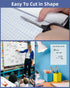 Nicpro 2 Pack Dry Erase Whiteboard Sticker Wall Decal, 17.7" X 78.7"(6.5 ft) Self-Adhesive White Board Peel Stick Paper