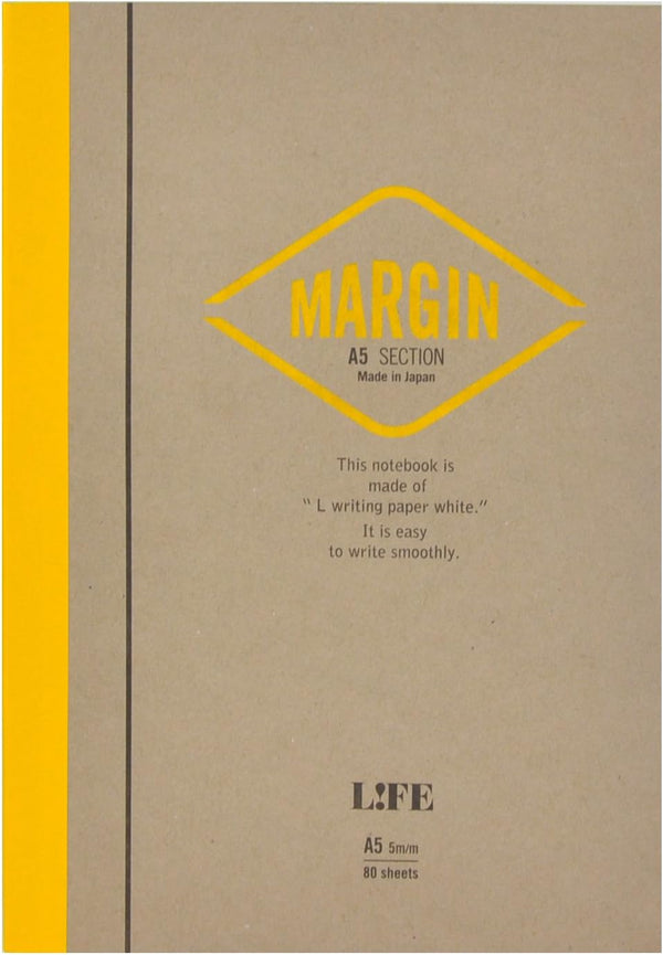 Life Notebook, MARGIN B5, Yellow N700