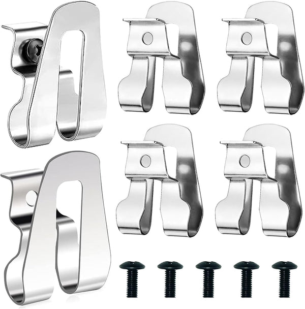 6PCS Belt Clip for Ryobi - Compatible with Ryobi and Ridgid 18 Volt Tools, Stainless Steel Replacement Hook