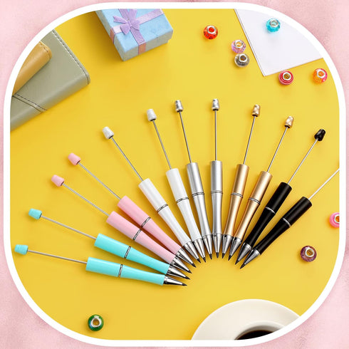 Ctosree 24 Pieces Beadable Inkless Pencil Set, Everlasting Reusable Pencil for Writing and Drawing