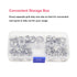 cSeao 110pcs Stainless Steel Finishing Cup Countersunk Washers Assortment Kit - 6#/8#/10#/12#