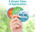 T MARIE 100 96 Pack Token of Appreciation Chips and Appreciation Cards - Bulk Gift Blank Encouragement Thank You