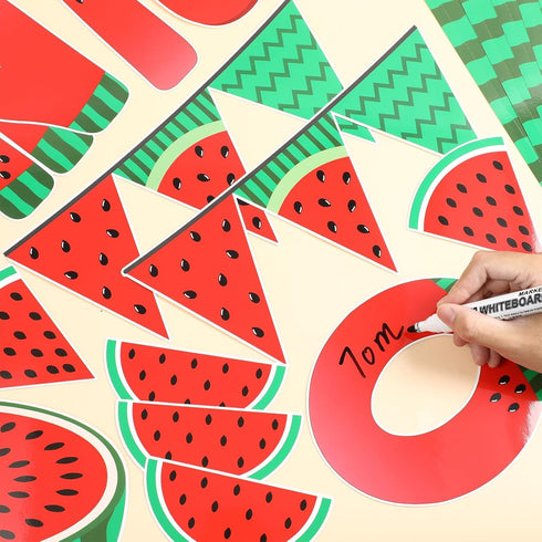 gisgfim 90 Pcs Watermelon Bulletin Board Set, One in a Melon Classroom Decorations
