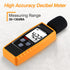 Decibel Meter Sound Level Reader - Hand-held Noise Meter 30-130dB(A) with Backlight Alarm for Audio Volume Measuring