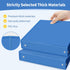 SUNEE 3 Ring Binder 1.5 Inch, Clear View PVC-Free Binder for School or Office Supplies, Blue