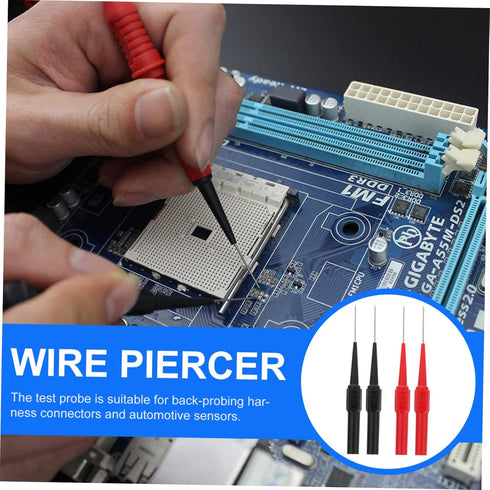 4pcs Mini Wire Piercing Needle Multimeter Tool for Testing Clips and Insulation Piercing Pins Auto Tools