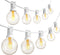 SUNSGNE 25FT Globe String Lights, G40 White Outdoor String Lights with 27