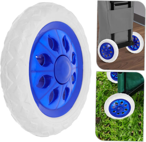 2pcs ARTIBETTER Replacement Wheels for Folding Grocery Shopping Cart Sturdy Plastic Rolling Cart Wheels Compatible