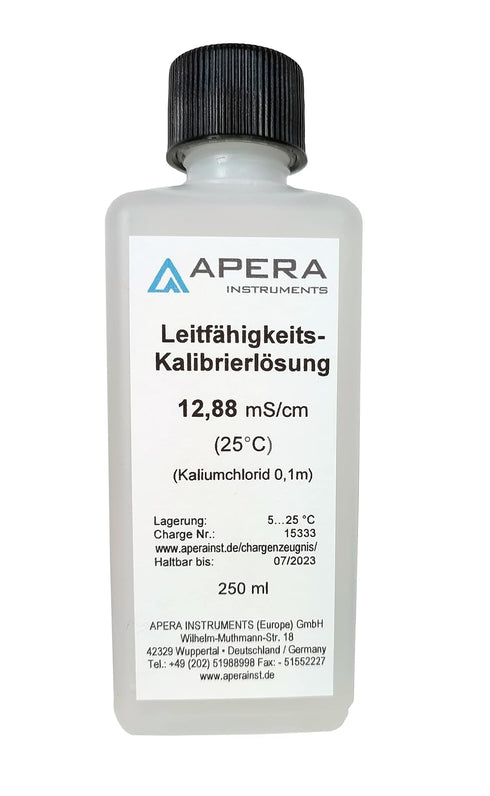 Apera Instruments 12.88 mS/cm (12880µS/cm) Conductivity Standard Calibration Solution, 16 oz. (AI1131)
