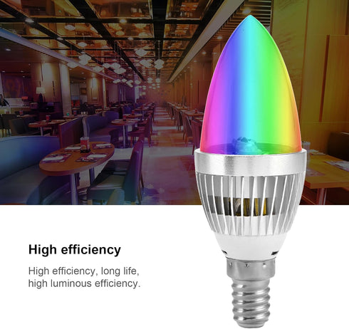 MUNEFE Bulbs Dimmable Bulbs Bulbs Fixtures(E14) Led Color Chanin Liht with Remote Control, Liht Decorative, Clear