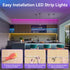 50ft CHARKEE LED Lights USB-Powered, RGB Strip Lighting for Bedroom/TV Backlight/Gaming Lighting, Color Changing