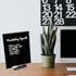 Black Acrylic Dry Erase Board with Stand, 10"x12" Desktop Whiteboard with Marker, Small Erasable Blackboard for Home