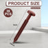 Blulu 36 3 Inch Pcs Vinyl Shutter Fastener Window Panel Peg Lok Pin Pegs Screws Shutter Spikes Anchor (Burgundy Red)