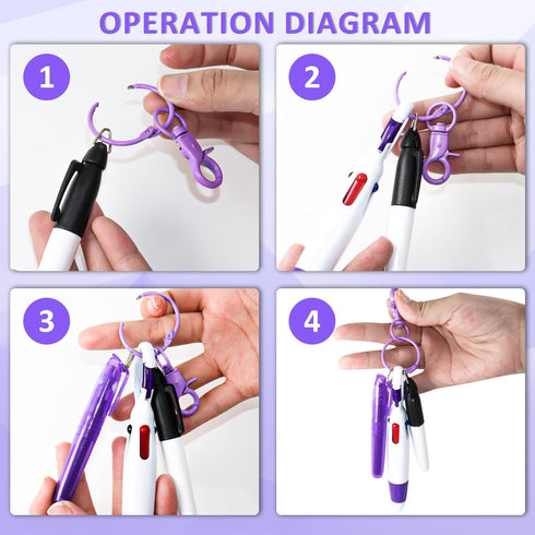 Nurse Pen Set, Mini Highlighter Nurse Pen Pack, Retractable Ball Pen, Tip Highlighter, Permanent Marker with Nursing
