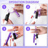 Nurse Pen Set, Mini Highlighter Nurse Pen Pack, Retractable Ball Pen, Tip Highlighter, Permanent Marker with Nursing