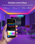 44 RGB+IC LED Strip Lights, Smart LED Light for Bedroom, Color Changing LED Strips with Scene Modes, Segmented Control