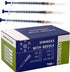 100 Pack 1ml Syringes, 26 G Disposable Lab Supplies, Individually Wrapped
