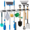 ZONGOOL 2 Pack Mop and Broom Holder Wall Mount, Stainless Steel Self Adhesive Organizer for Home Kitchen Garden (3
