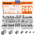 200 Pcs Wire Thread Inserts Kit, 304 Stainless Steel Metric M3 M4 M5 M6 M8 M10 M12 Helicoil Thread Repair Kit