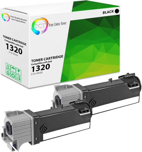 TCT Premium Compatible Toner Cartridge Replacement for Dell 310-9058 1320K KU052 Black for Dell 1320, 1320C, 1320CN,