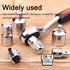 6 Piece Socket Adapter and Reducer Set, 1/4", 3/8", 1/2" Chrome Vanadium Steel Ratchet/Socket Kit