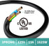 Elecan 2 30 (18+6+6)-3 1 2 Landscaping-16AWG 13A 125V-UL-1T2 Way Power Extension Cord Splitter Ft Total Prong