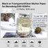Label Maker Tape - D30 Transparent Clear Label, Waterproof Thermal Printer Tape, 3 Rolls