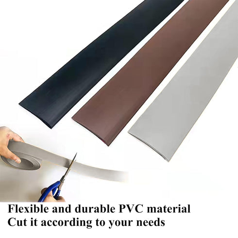 Floor Transition Strip, Self-Adhesive Cover Strips for Vinyl Flooring, Minimalism Oak Wood Grain Design 78.7in (5cm,