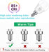 LED Ceiling Fan Light Bulbs, 40W Equivalent, 5W 2700K Warm White, E12 Base, 4-Pack, Used for Chandeliers