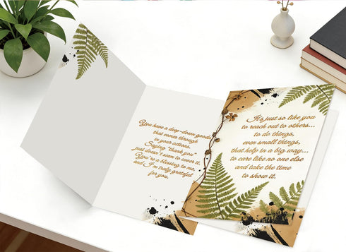 OJsensai Thank You Card, Appreciation Card for Friend Family Coworker Teacher Boss, Grateful Decoration Gifts for Women