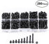 Walfront M3 Screws Assortment Kit with Storage Case, 280PCS Button Head and Socket Head Screws, Bolts, Nuts