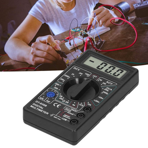 Digital Multimeter Tester, DT830B Electrical Voltmeter Ammeter, Portable Volt Multi Meter Circuit Tester