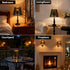 Ldqwztv Lamp Shades for Table Lamps, Metal Small Lampshade for Wall Light Cover, Rustic-lamp Shadewith Pattern of Trees